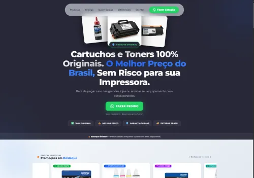 Site criado pela Auto Social Flow para RJ Print