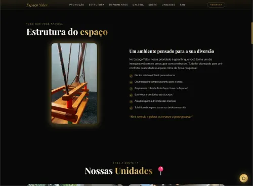 Site criado pela Auto Social Flow para Espaço Yales